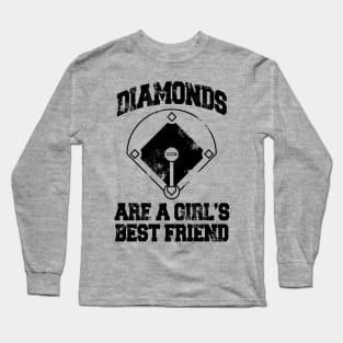 Diamonds Are A Girl's Best friend Long Sleeve T-Shirt